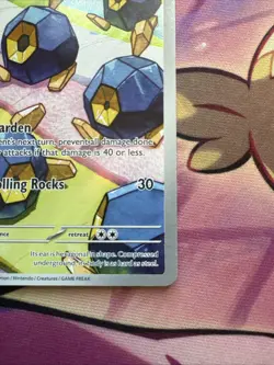 Roggenrola 127/086 Illustration Rare White Flare NM - Image 3