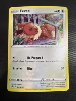 Eevee SWSH175 Pokemon Sword & Shield Promo Holo Near Mint - Image 1