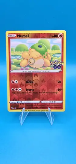 Pokemon Go Card 013/078 Numel Hidden Ditto Unpeeled Peelable B15 - Image 1