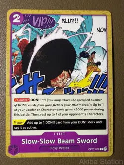 SLOW-SLOW BEAM SWORD OP07-076 ONE PIECE NM - Image 1