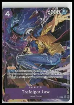 Bandai One Piece Card Game Trafalgar Law P-093 Promo Foil ENG Cost 4 6000 - Image 1