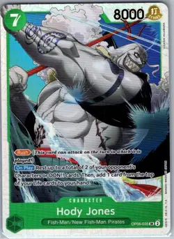 Hody Jones (035) OP06-035 SR Wings of the Captain - One Piece Card - NM - Image 1
