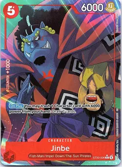 Jinbe (Full Art) ST30-006 Common Starter Deck EX: Luffy & Ace One Piece Foil NM - Image 1