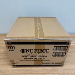 One Piece OP-13 Carrying On His Will 144 Sleeved Booster Case Sealed Corner Dent - Image 1