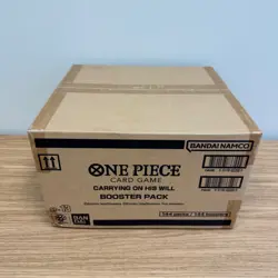 One Piece OP-13 Carrying On His Will 144 Sleeved Booster Case Sealed Corner Dent - Image 3