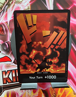 Bandai One Piece Card Game DON!! Card - Your Turn +1000 Promo Foil ENG - Image 1