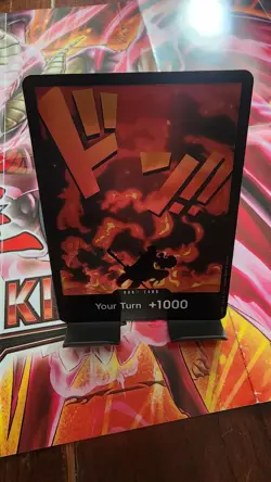 Bandai One Piece Card Game DON!! Card - Your Turn +1000 Promo Foil ENG - Image 2
