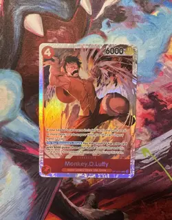 One Piece TCG English OP16-015 Monkey D Luffy SR Foil - Image 1