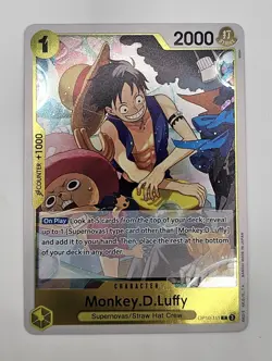 Bandai One Piece CCG Monkey.D.Luffy OP10-111 Royal Blood Rare Foil 2000 Power - Image 1