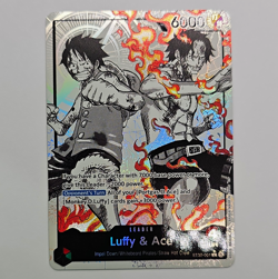Bandai Luffy & Ace ST30-001 Starter Deck ST-30 Leader Full Art Foil English 6000 - Image 1