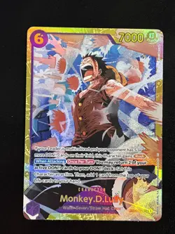 One Piece TCG CCG Monkey.D.Luffy EB02-061 SEC Secret Rare - PRB-02 - English - Image 1