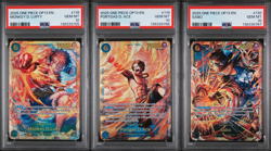 One Piece Carrying on His Will Luffy Ace Sabo PSA 10 Sequential Art Set - Image 1