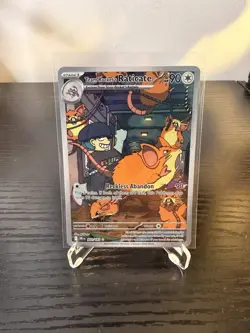 Pokemon TCG Team Rocket's Raticate 202/182 Illustration Rare Destined Rivals - Image 1