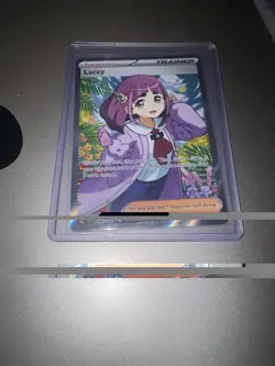 Pokemon TCG Stellar Crown Lacey Full Art Ultra Rare Holo Trainer Card 166/142 - Image 1