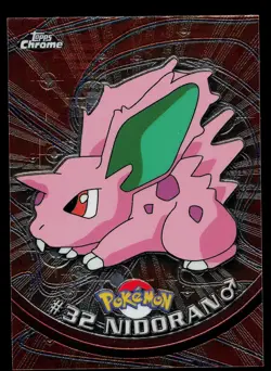 Pokemon Card - Nidoran M Topps Chrome TV Animation Edition 32 Foil - Image 1