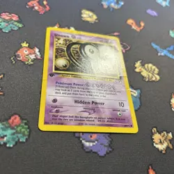 1ST EDITION Unown O 69/75 PL -Vintage Pokemon Card- Neo Discovery (8q) - Image 2