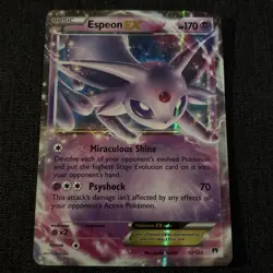 Pokemon Espeon EX Holo Ultra Rare TCG Card 52/122 XY Breakpoint - Image 1