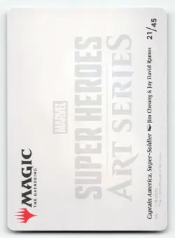 MTG: Captain America, Super-Soldier Art Card #21 Marvel Super Heroes - Image 2