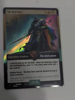 World War Woke The Final Boss Legendary Creature RARE First Edition Card NRMT+ - Image 1
