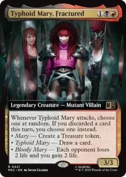 ~ Typhoid Mary, Fractured (Extended Art) ~ NM ~ ~ MTG ~ - Image 1