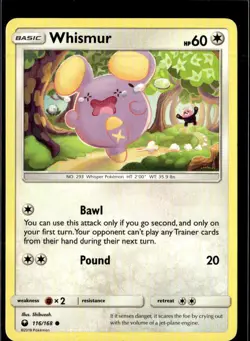 Pokemon Whismur 116/168 Celestial Storm Non Holo Common 5 Card Lot - Image 1