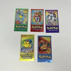 Pokemon Topps TV Animation Edition Series 2 Jumbo Holo Cards Complete Set Of 5 - Image 1