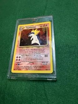 Pokemon TCG Neo Genesis Typhlosion Holo Rare Card 18/111 LP - Image 3