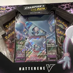 Pokemon TCG Champion's Path Hatterene V Collection Kit Promo Card English - Image 2
