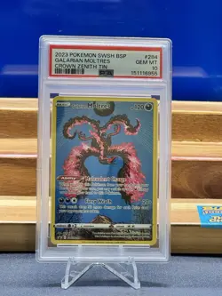 Galarian Moltres SWSH284 SWSH Promo Cards Holo Full Art PSA 10 2023 - Image 3
