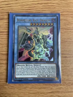 Yu-gi-oh Borreload Riot Dragon BODE-EN036 Ultra Rare 1st Edition NM card - Image 1