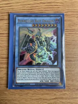 Yu-gi-oh Borreload Riot Dragon BODE-EN036 Ultra Rare 1st Edition NM card - Image 4