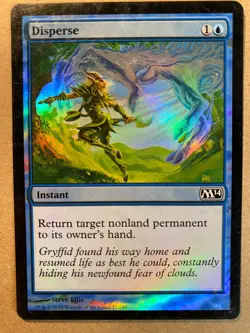 MTG 1x FOIL Disperse Core Set 2014 M14 Pauper Magic the Gathering Card x1 LP - Image 1