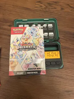 160.42g🔥 HEAVY Pokemon Prismatic Booster Bundle! GOD PACKU!!!✅ - Image 1
