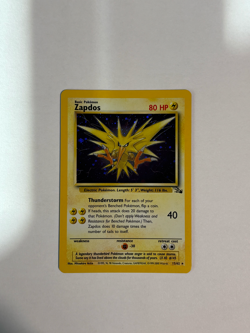 Pokemon TCG Zapdos 15/62 Fossil Unlimited Holo Rare Card - Image 1