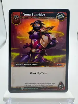 World of Warcraft TCG Worldbreaker Foil Hero Yuna Sunridge - Image 1