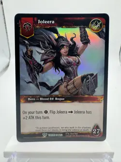 World of Warcraft TCG Throne Foil Hero Joleera - Image 1
