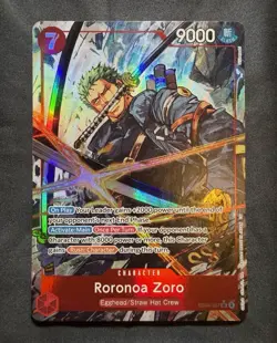 Bandai One Piece CCG Roronoa Zoro EB04-007 SR Alt Art Foil 9000 Eng - Image 1