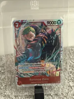 Bandai One Piece Card Game Roronoa Zoro Egghead EB04-007 Rare Alt Art Foil - Image 1