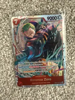 Bandai One Piece Card Game Roronoa Zoro Egghead EB04-007 Rare Alt Art Foil - Image 2