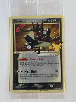 Pokemon Celebrations ETB Promo: Greninja Gold Star SWSH144 - Sealed - Image 1