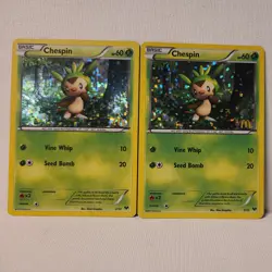x2 Chespin - 2/12 - McDonald's Promo 2014 LP/MP, English Pokemon Pokemon Promos - Image 1