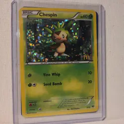 x2 Chespin - 2/12 - McDonald's Promo 2014 LP/MP, English Pokemon Pokemon Promos - Image 3