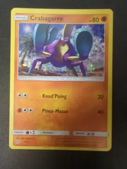Crabagarre - 7/12 - Pokemon McDonald's Promos Holo 2017 Lp French - Image 1