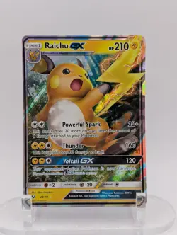 Pokemon Raichu GX 29/73 Ultra Rare Shining Legends Holo NM ENGLISH - Image 1