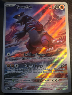 Groudon 199/182 SV04 Paradox Rift Holo Full Art Illustration Rare English - Image 1