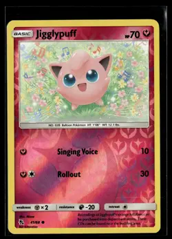 Pokemon TCG Hidden Fates #41/68 Jigglypuff Reverse Holo - Image 1
