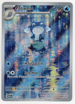 Pokemon TCG Poliwhirl 176/165 MEW Scarlet & Violet 151 SIR Card NM - Image 1