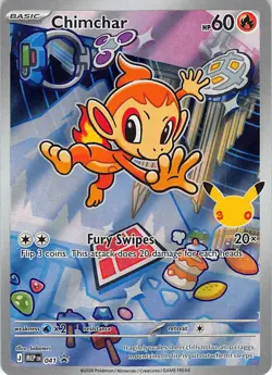 Chimchar 041 Holo Promo ME: Mega Evolution Promo Pokemon Near Mint - Image 1