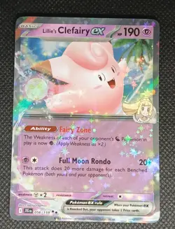 Lillie's Clefairy ex 056/159 Double Rare Journey Together Pokemon Holo Near Mint - Image 1