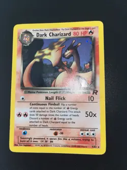 Pokemon Dark Charizard 4/82 Team Rocket Holo - Damaged - Image 2